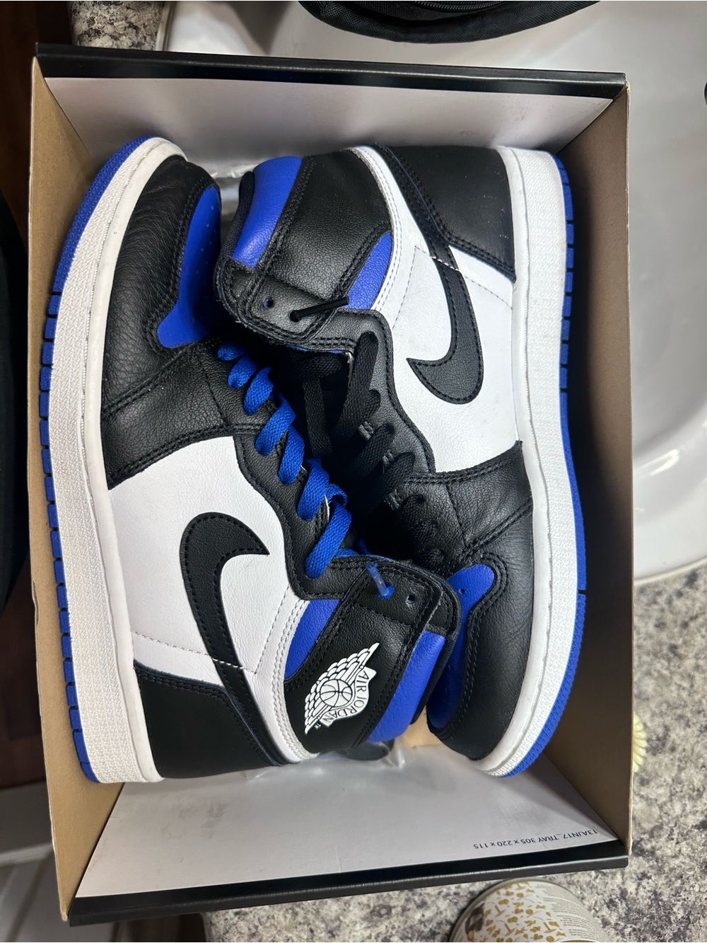 Nike Air Jordan 1 High OG Royal Toe Black/White/Royal Blue